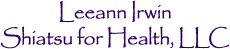 Leeann Irwin, Shiatsu for Health